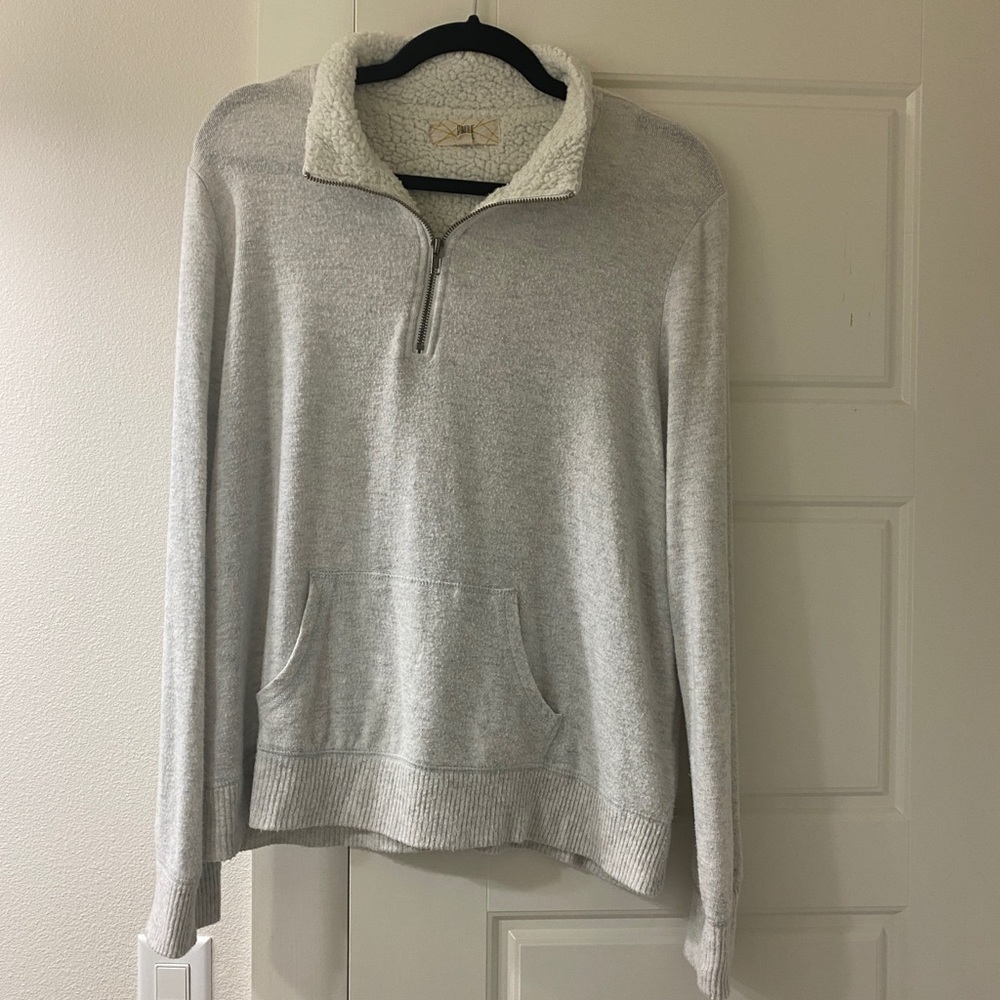 Zip up collared shirt
